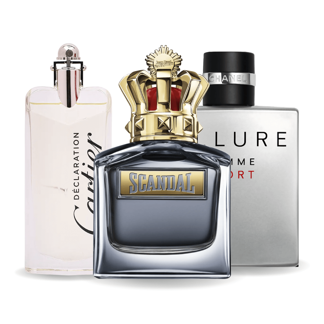 Conjunto 3 Perfumes | Allure Homme Sports, Jean Paul Gaultier Scandal, Cartier Declaration 100 ml