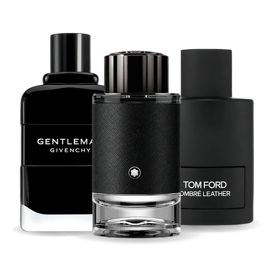 Conjunto de 3 Perfumes | Tom Ford Ombre Leather, Givenchy Gentleman, Montblanc Explorer 100 ml