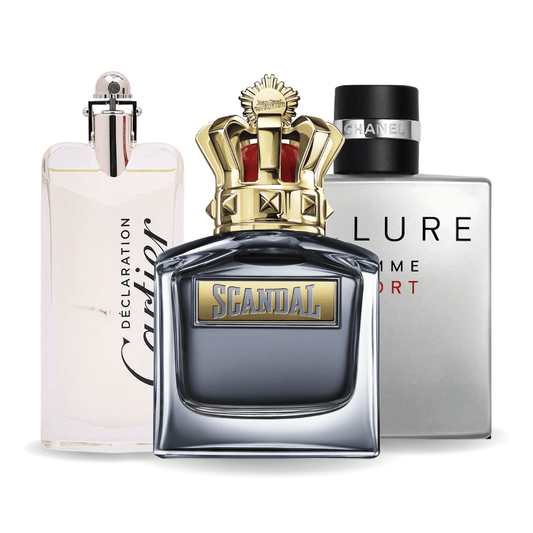 Conjunto 3 Perfumes | Allure Homme Sports, Jean Paul Gaultier Scandal, Cartier Declaration 100 ml
