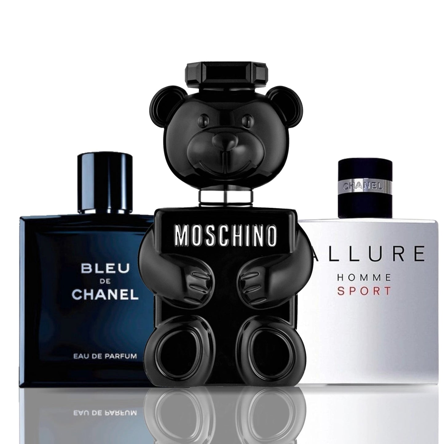 Conjunto 3 Perfumes | Moschino Toy Boy + Bleu de Chanel + Allure Homme Sport 100 ml